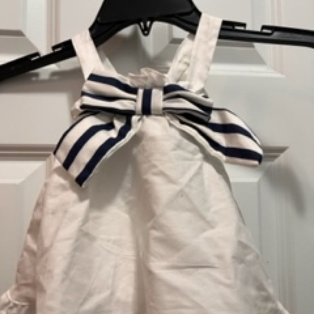 Savannah 2 pieces shorts and halter top 12 months blue and white NWT